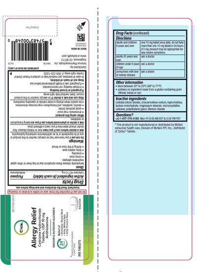 100120 Cetirizine 10mg Tablets 365ct.jpg image description - 100120 Cetirizine 10mg Tablets 365ct